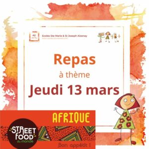 Repas à thème du jeudi 13 mars