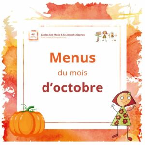 Menus du mois d’Octobre