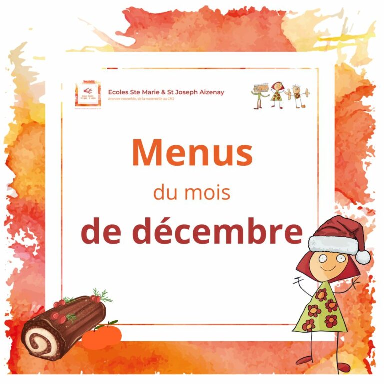 Menu de décembre