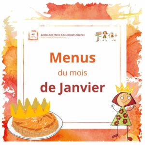Menus du mois de janvier