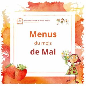 Menus du mois de mai